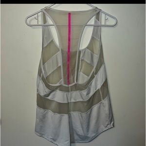 Lululemon white racer back EUC